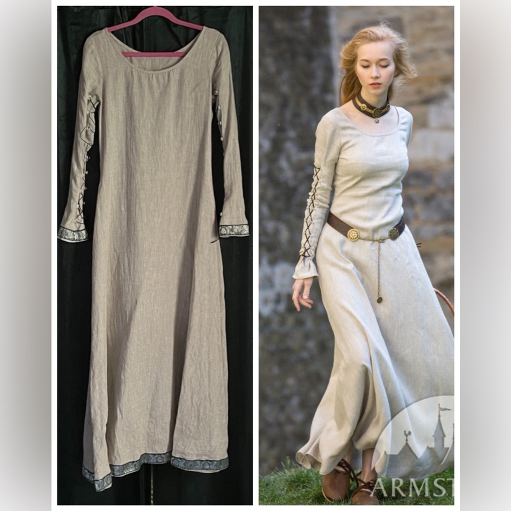 ARMSTREET ELISE DRESS SIZE 4 LARP RENFAIRE MEDIEVAL SCA GARB TUNIC DRAGON CELTIC